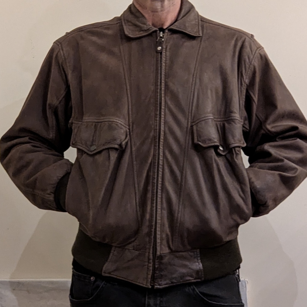 St. John's Bay Dark Brown Bomber Jacket